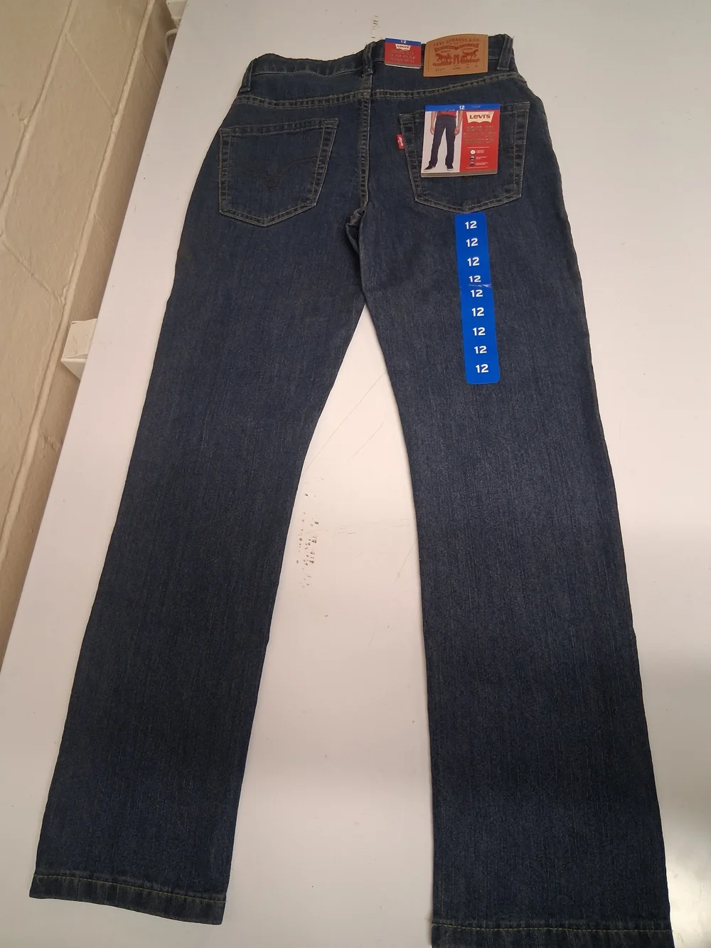 Boys Red Tag Levi Jeans Size 12 512 Slim Flex Stretch New With Tags W26 L/27